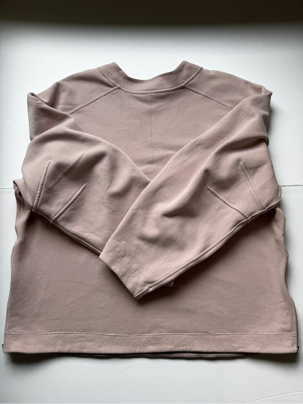 Lululemon Loungeful Relaxed-Fit Crewneck Sweatshirt Mink Berry Fleece L *Flaw - Picture 13 of 13